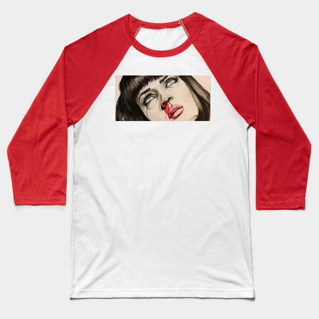 Mrs. Mia Wallace Baseball T-Shirt by MadsAve